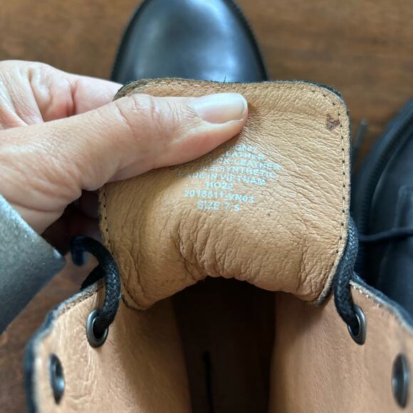 Madewell Black Lace Up Boots - Picture 4 of 10